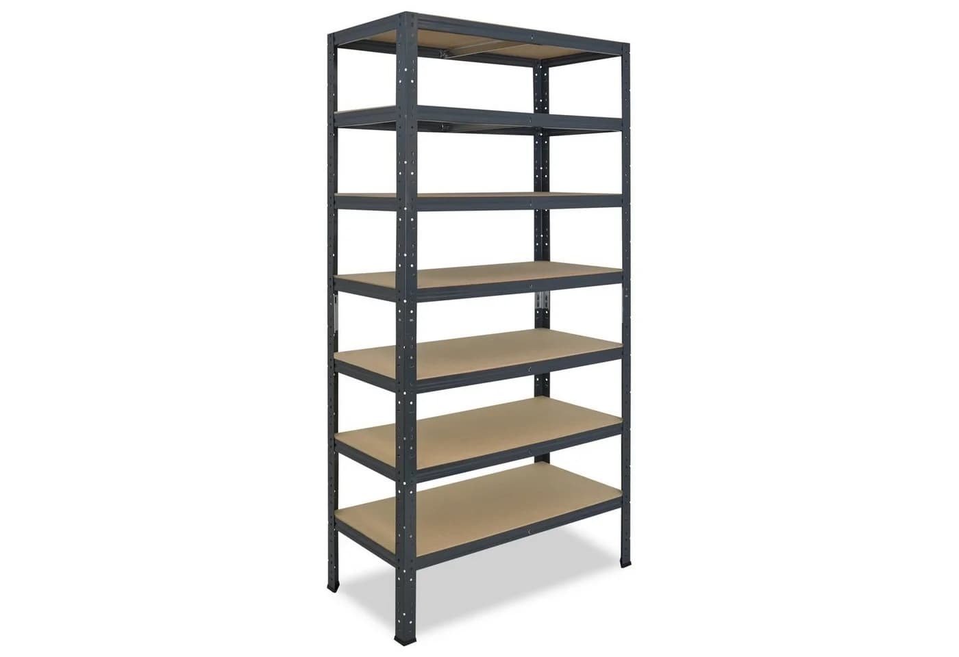 shelfplaza Schwerlastregal HOME 7 Böden Anthrazit Metall - Bild 2