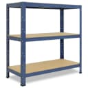 shelfplaza Schwerlastregal HOME 115x120x60cm blau 3 Böden Bild 2