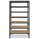 shelfplaza Schwerlastregal HOME 7 Böden Anthrazit Steckregal Bild 5