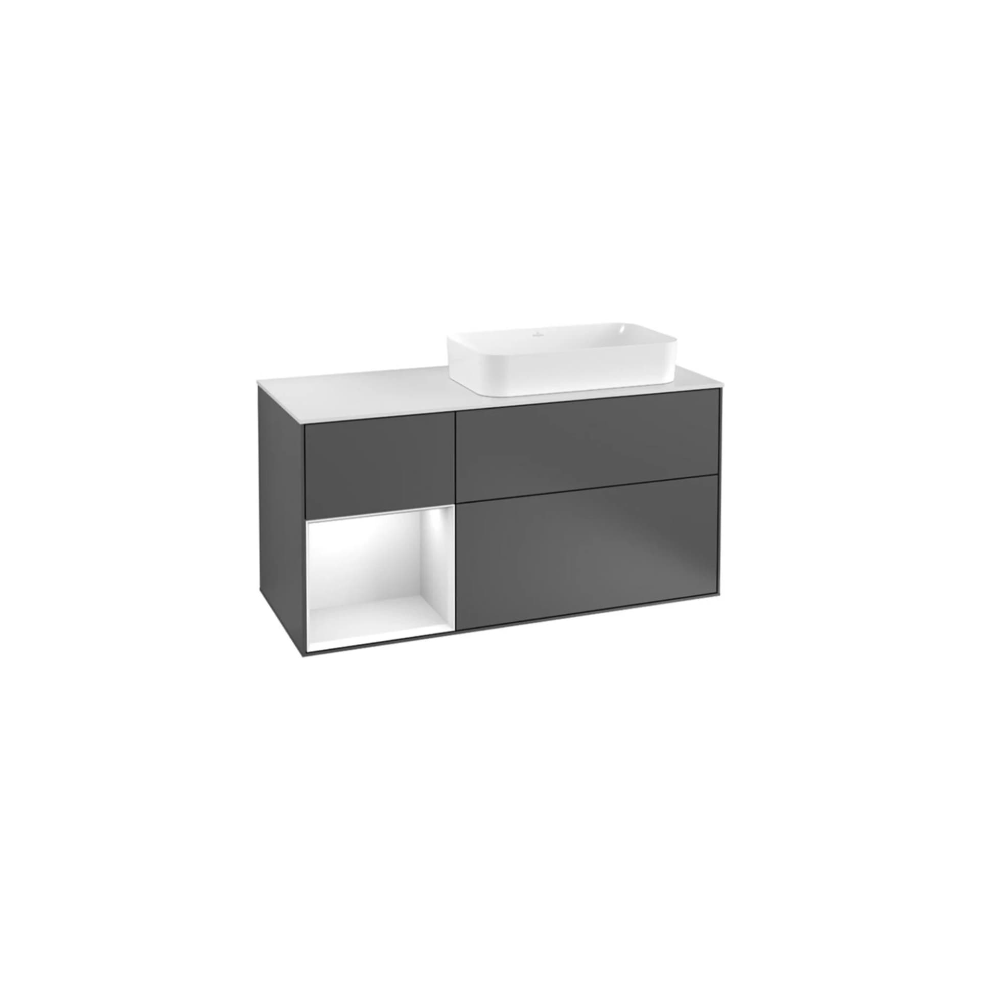 Villeroy & Boch Waschbeckenunterschrank Finion G68 1200x603x501mm mit Beleuchtung