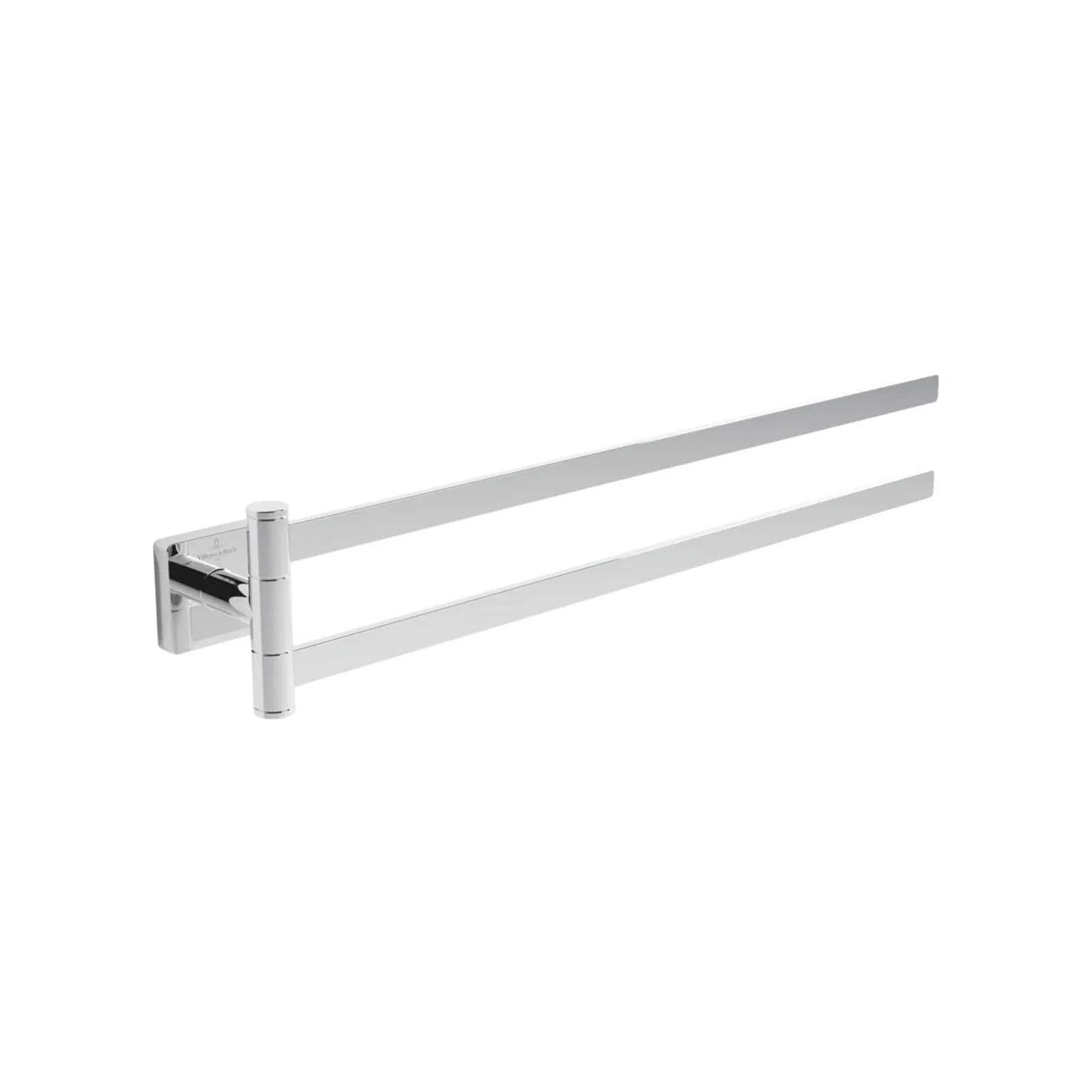 Villeroy & Boch Handtuchhalter zweiarmig Elements - Striking Chrom
