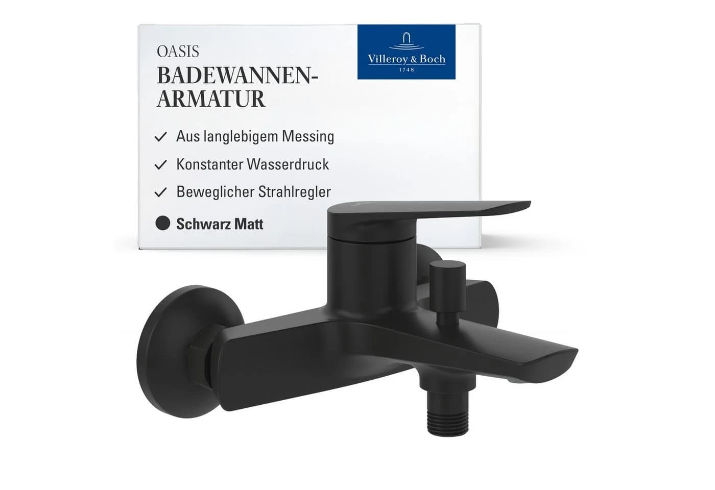 Villeroy & Boch Oasis Aufputz Wasserhahn Badewanne mit Rückflussschutz und Umstellfunktion - Bild 2