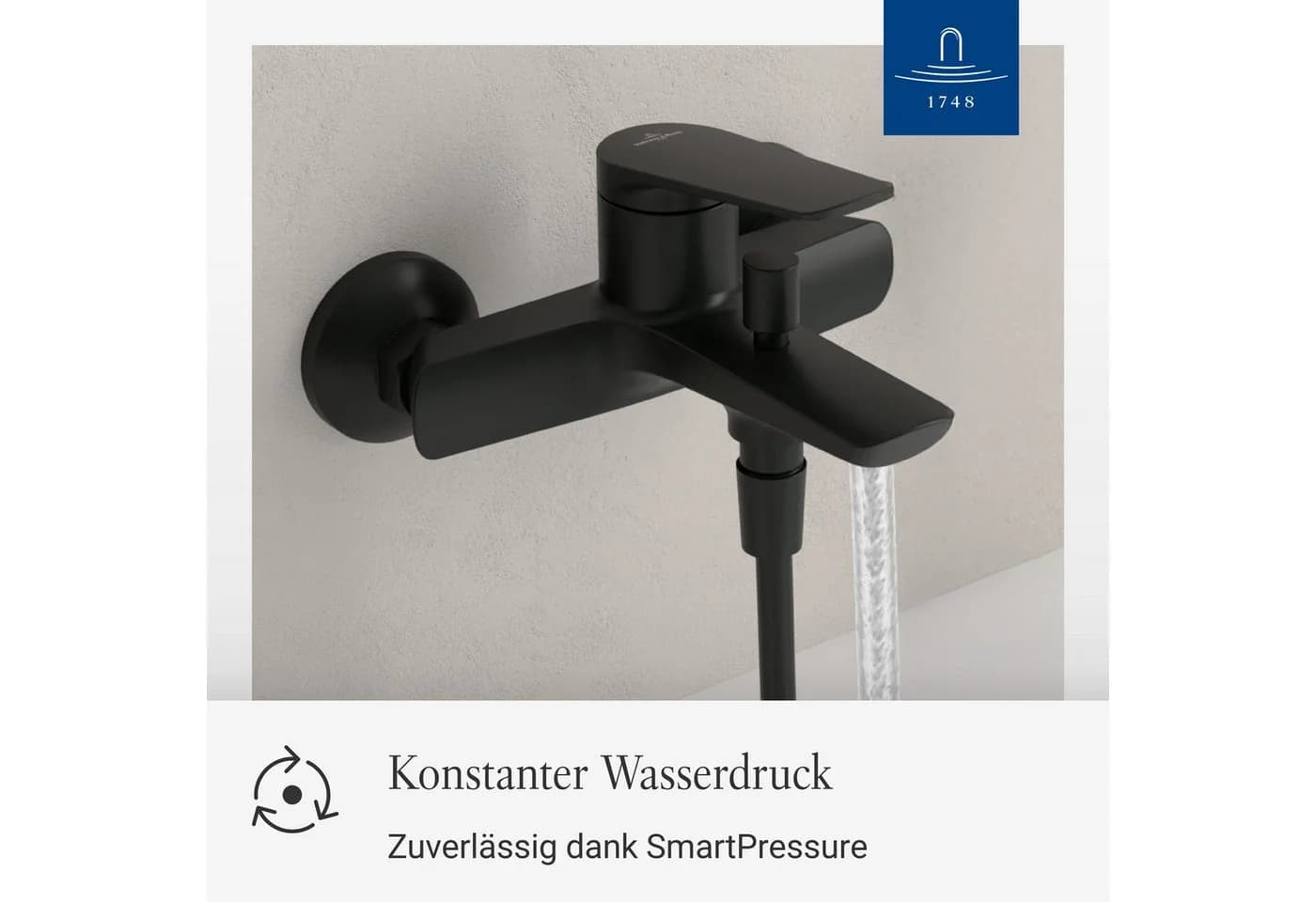 Villeroy & Boch Oasis Aufputz Wasserhahn Badewanne mit Rückflussschutz und Umstellfunktion - Bild 3