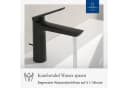 Villeroy & Boch Waschtischarmatur Oasis Matt Schwarz mit AquaSmart Bild 1