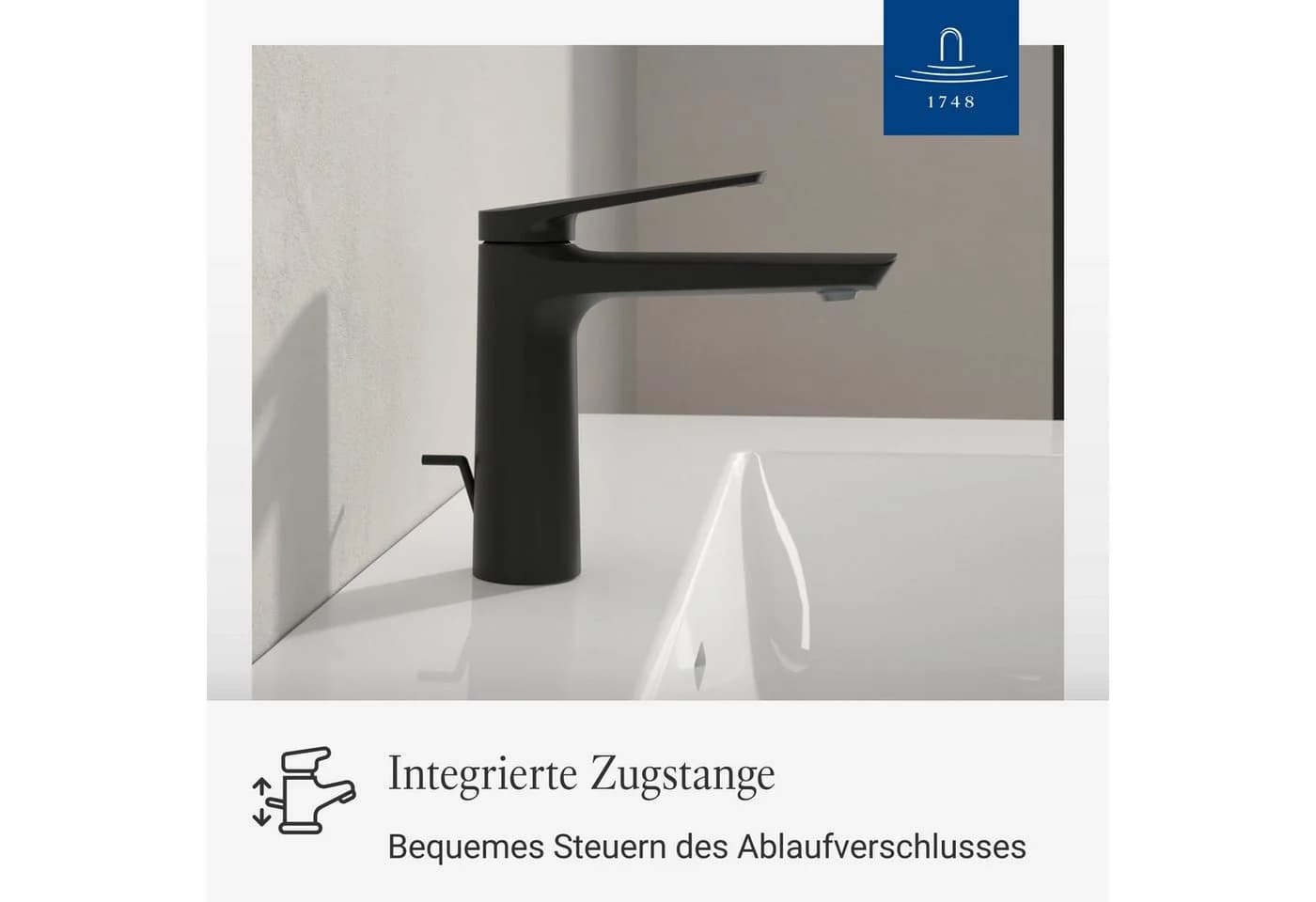 Villeroy & Boch Waschtischarmatur Oasis Matt Schwarz mit AquaSmart - Bild 4