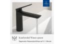 Villeroy & Boch Waschtischarmatur Oasis Matt Schwarz mit Keramikkartusche Bild 1