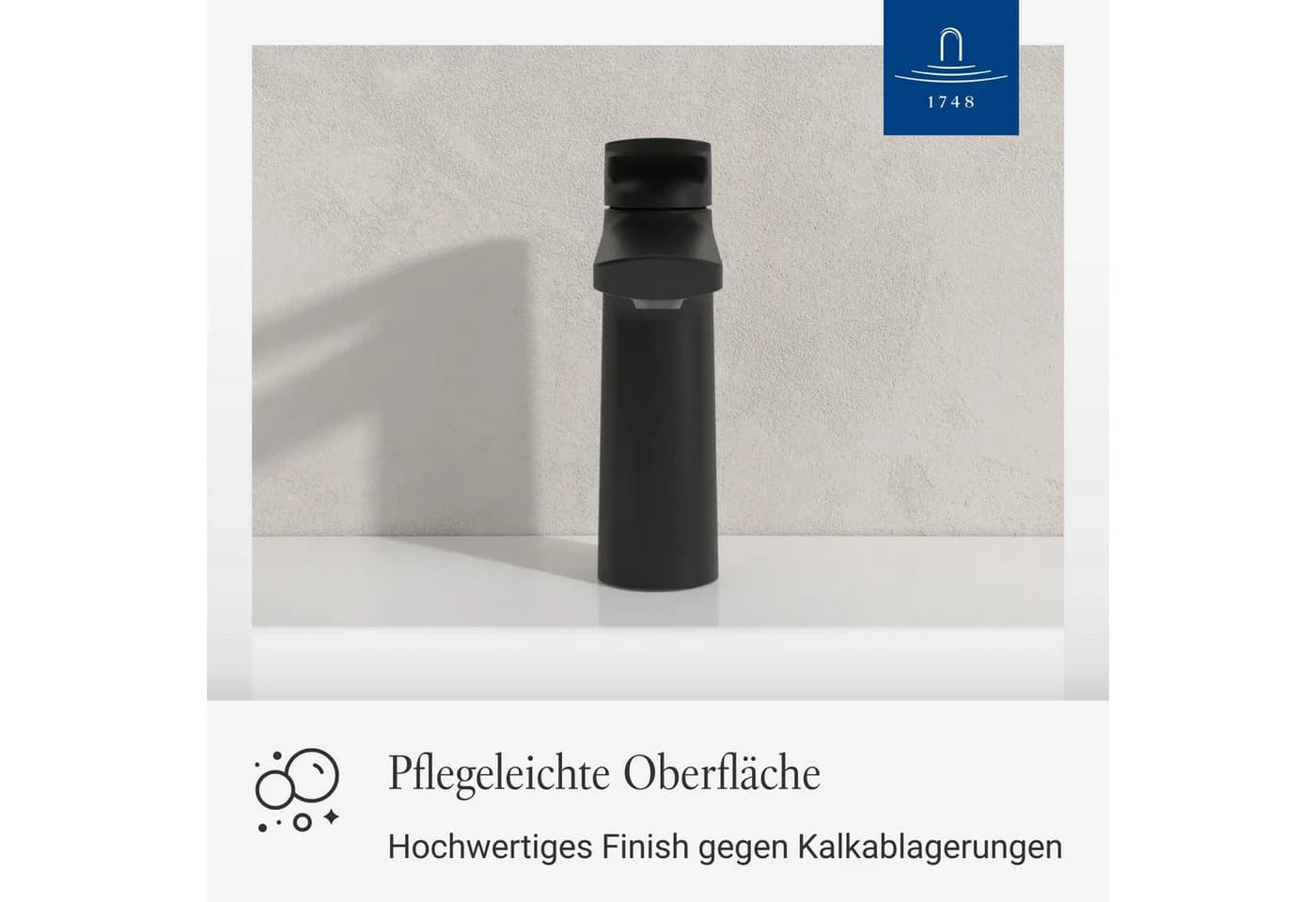 Villeroy & Boch Waschtischarmatur Oasis Matt Schwarz mit Keramikkartusche - Bild 4