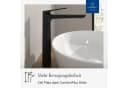 Villeroy & Boch Oasis Waschtischarmatur Matt Schwarz mit Keramikkartusche Bild 1