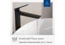 Villeroy & Boch Oasis Waschtischarmatur Matt Schwarz mit Keramikkartusche Bild 3