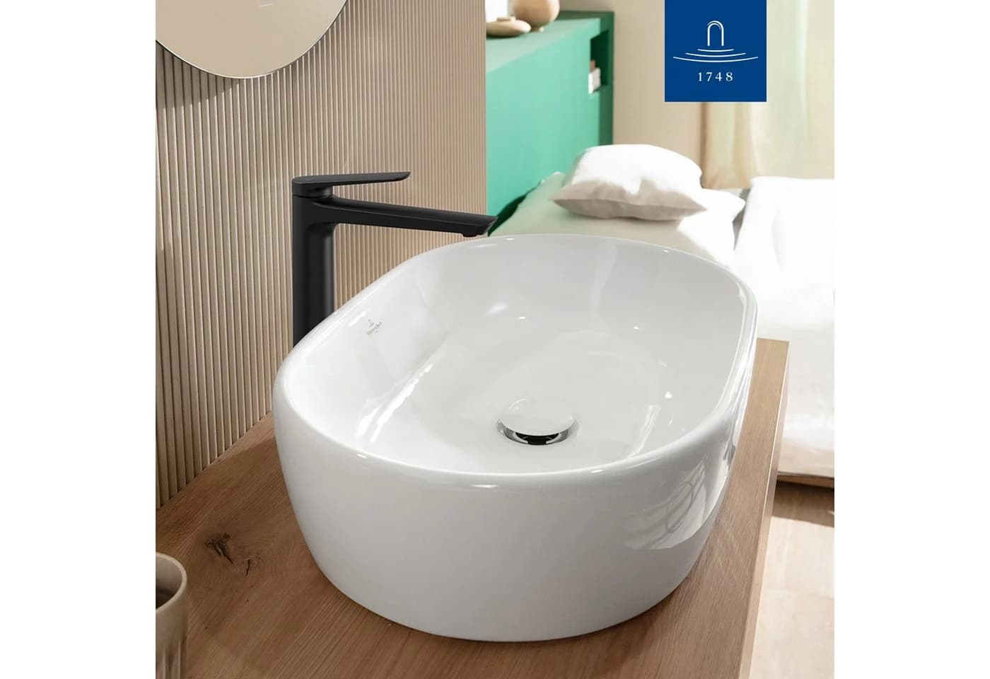 Villeroy & Boch Oasis Waschtischarmatur Matt Schwarz mit Keramikkartusche - Bild 5