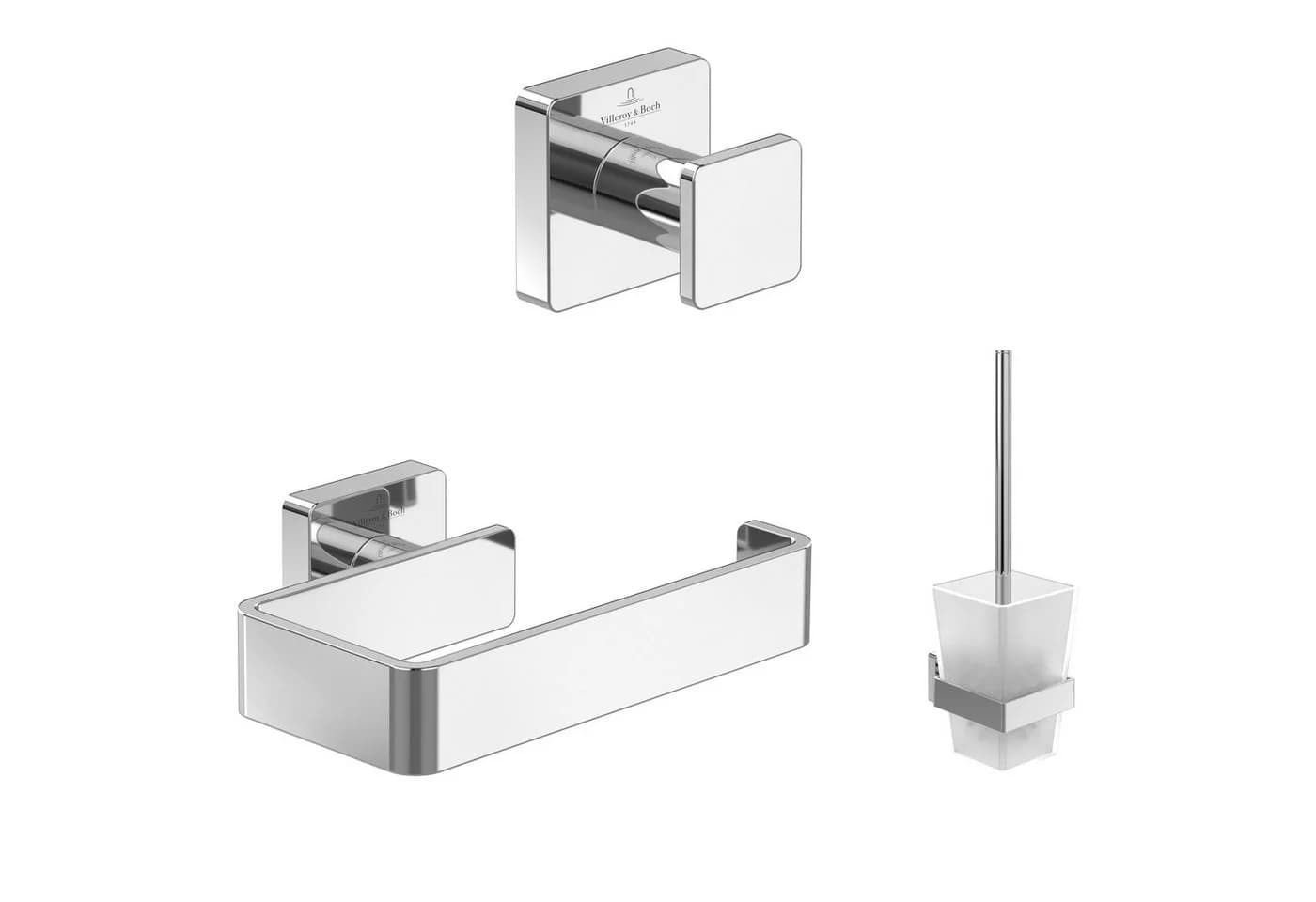Villeroy & Boch Elements Striking Badaccessoires Set Chrom - Bild 2