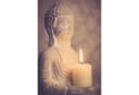 Kamelio Buddhafigur Stein 30cm sitzend mit Teelichthalter Bild 4