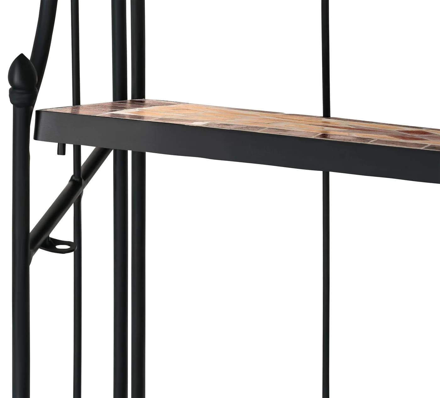 Kamelio Pflanzentreppe Mosaikregal Braun/Beige/Schwarz Metall - Bild 4
