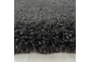 SIMPEX24 Teppich Unicolor Grau Rund Shaggy Modern Bild 1