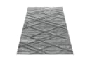 SIMPEX24 Teppich Boho Design Grau Hochflor 3D Optik Bild 1