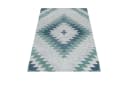 SIMPEX24 Outdoor-Teppich Blau Geometrisches Design Läufer Bild 1