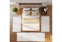 SIMPEX24 Bettumrandung 3-tlg. Skandinavisches Boho Design Kurzflor Creme Bild 2