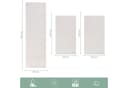SIMPEX24 Bettumrandung 3-tlg. Skandinavisches Boho Design Kurzflor Creme Bild 4