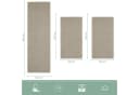 SIMPEX24 Bettumrandung 3-tlg. Beige Cut-Loop Kurzflor Bild 1