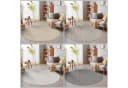 SIMPEX24 Teppich Unicolor Rund Schlingenteppich Creme Meliert Bild 5