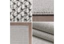 SIMPEX24 Teppich Unicolor Rund Silber Schlingenteppich Bild 1