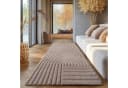 SIMPEX24 Designteppich Unicolor Beige Boho Teppich Bild 1