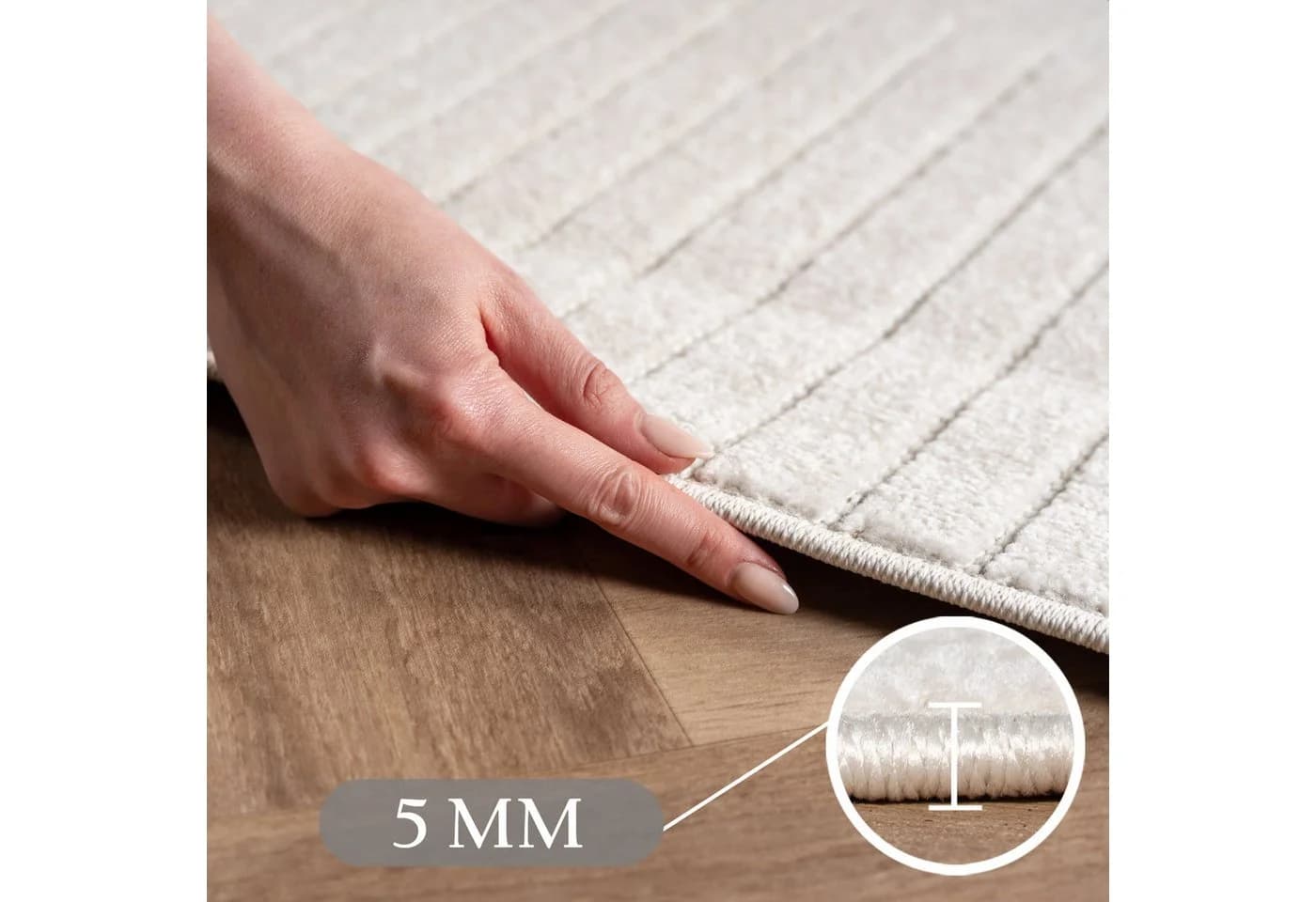 SIMPEX24 Outdoorteppich Skandinavischer 3D Design 5 mm - Bild 5