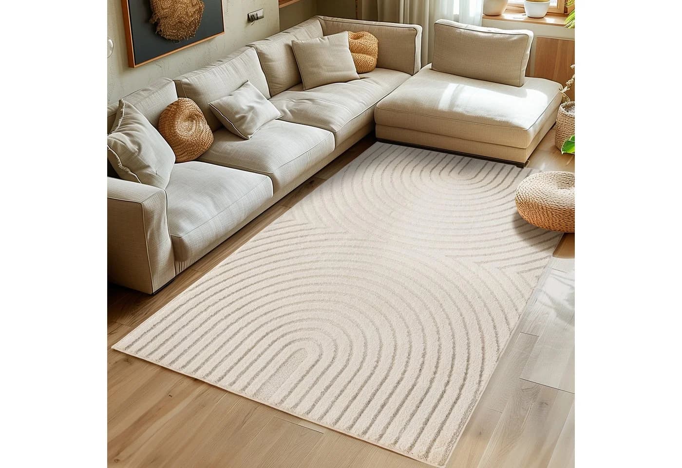 SIMPEX24 Designteppich Boho Design Rechteckig Teppich Wohnzimmer Schlafzimmer Gästezimmer - Bild 2