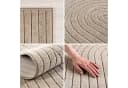 SIMPEX24 Outdoorteppich Rund Beige/Braun 3D Design Wetterfest Bild 4