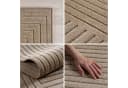 SIMPEX24 Outdoorteppich Skandinavischer 3D Design Rund Beige Bild 4