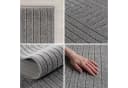 SIMPEX24 Outdoorteppich Rund Grau-Silber Skandinavisches Design Bild 4