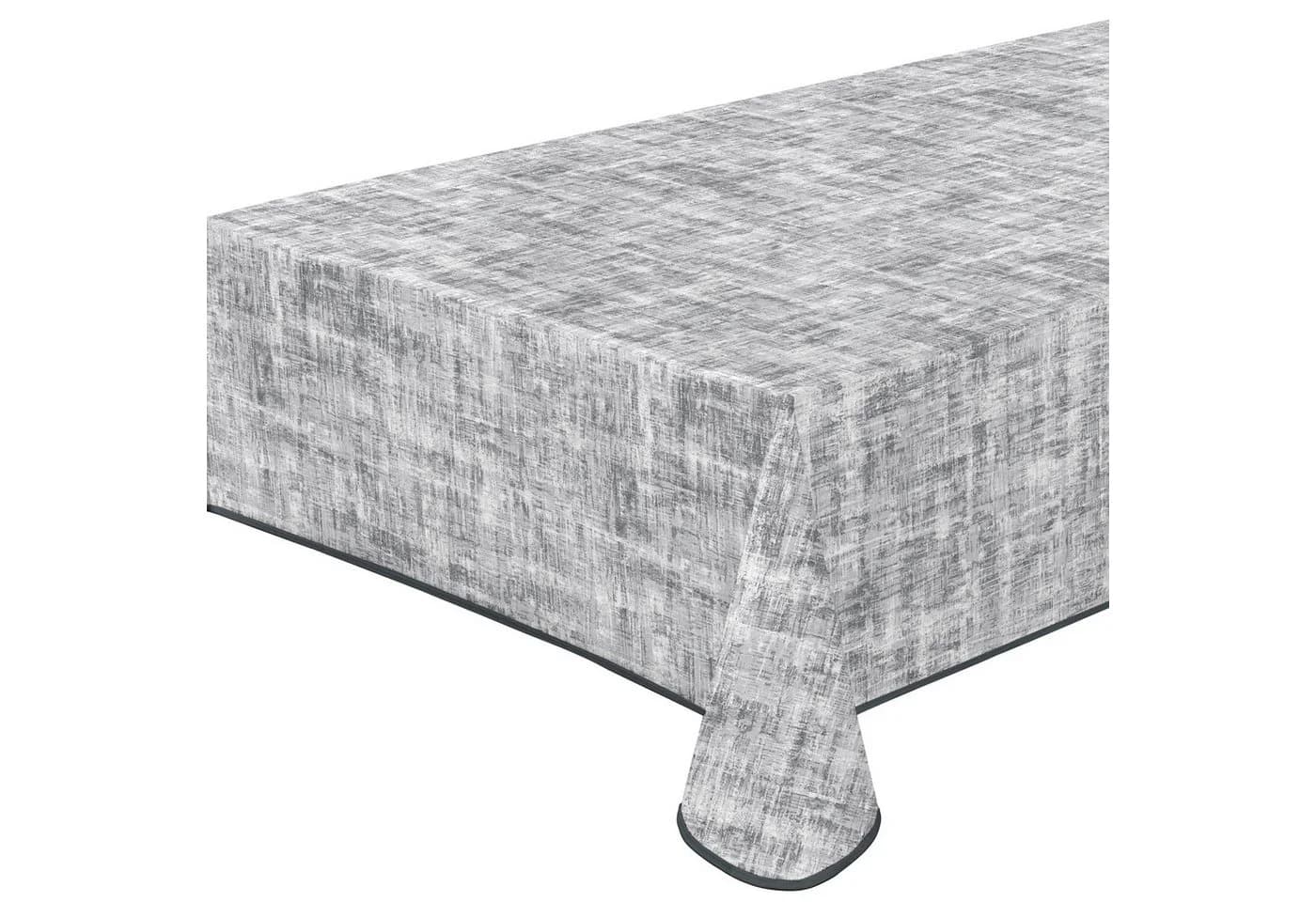 Peyer Syntex Wachstuch Tischdecke Grau eckig
