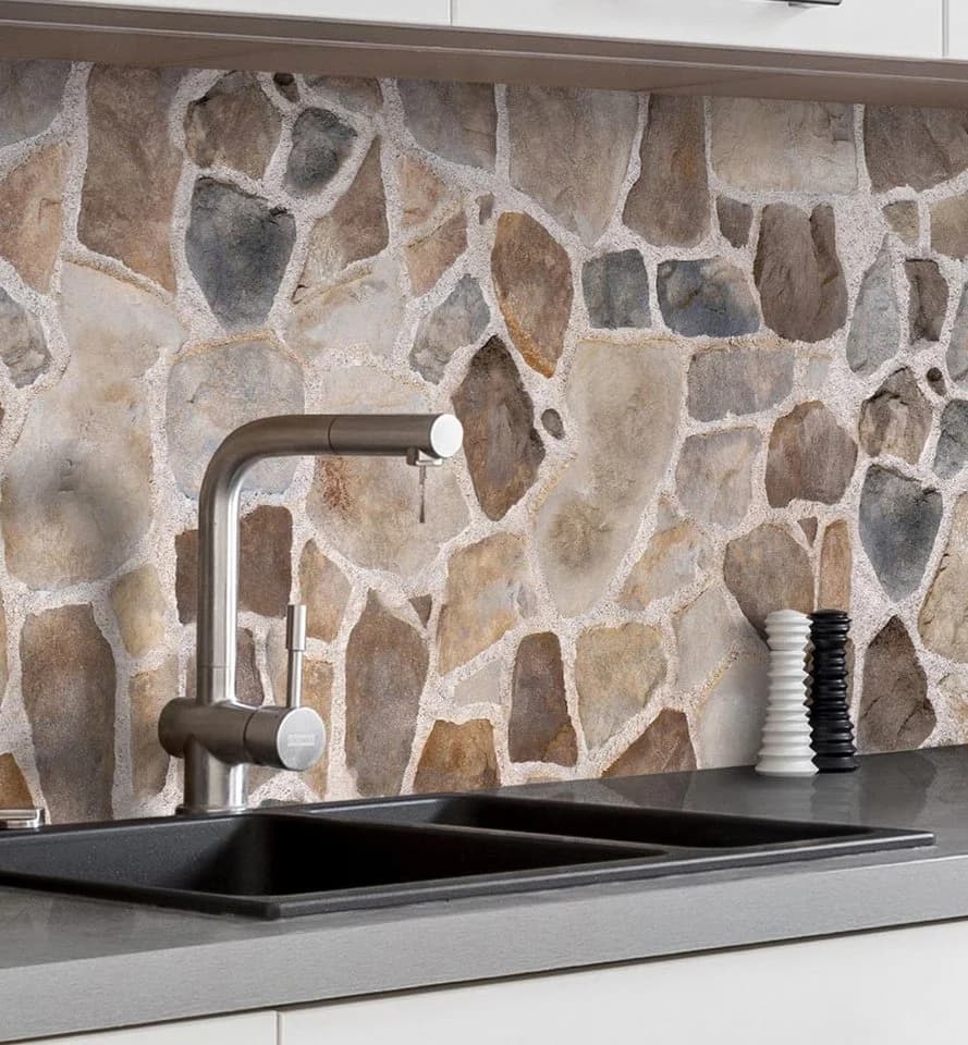 MyMaxxi Küchenrückwand Mauer Natursteine Selbstklebend Spritzschutz - Bild 2