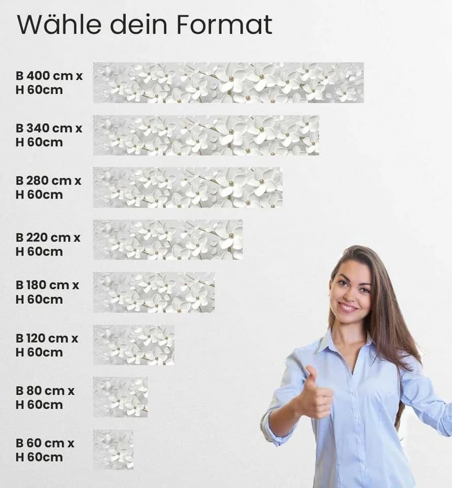 MyMaxxi Küchenrückwand Blühender Blütenbaum Baum Gold Weiss - Bild 5
