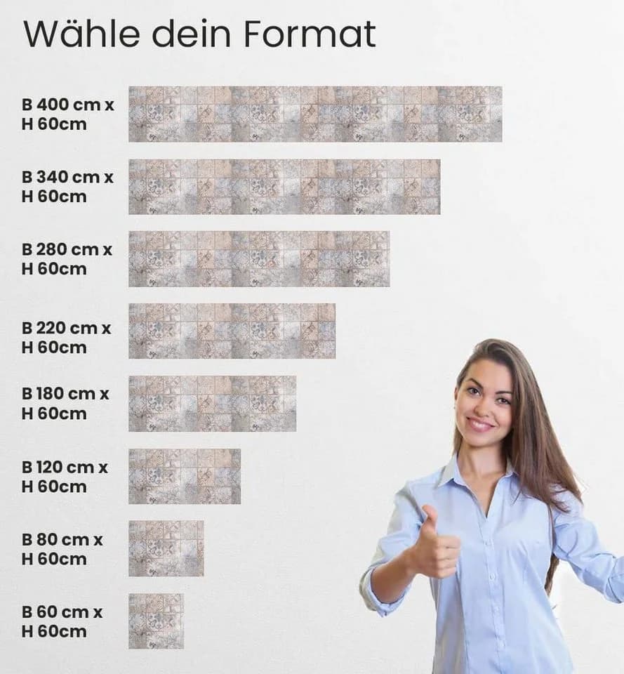 MyMaxxi Küchenrückwand Retro Mosaik Selbstklebend Spritzschutz - Bild 5