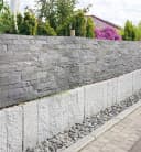 MyMaxxi Sichtschutzzaunmatten Steinwand hellgrau Zaunbanner Bild 1