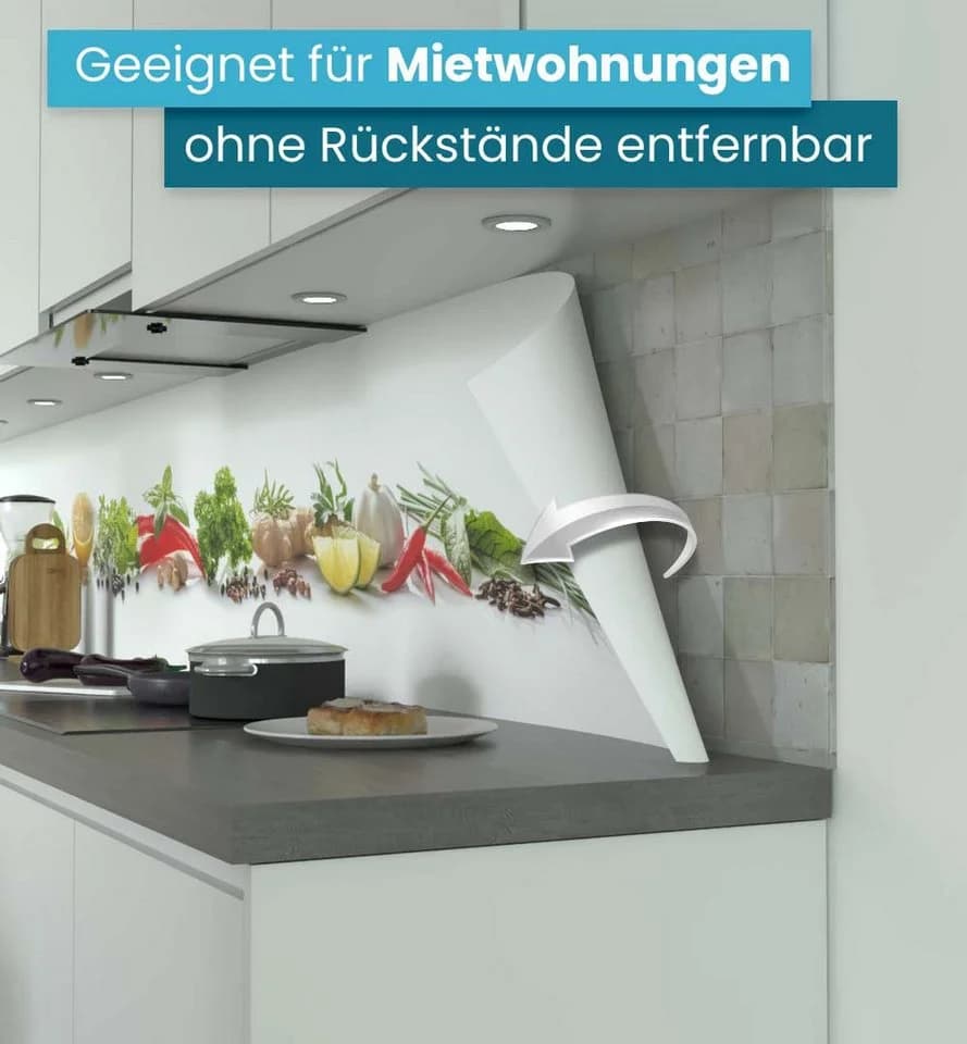 MyMaxxi Küchenrückwand selbstklebend Spritzschutz Gewürze Gemüse - Bild 3