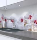 MyMaxxi Küchenrückwand selbstklebend Orchidee Weiß Spritzschutz Bild 2