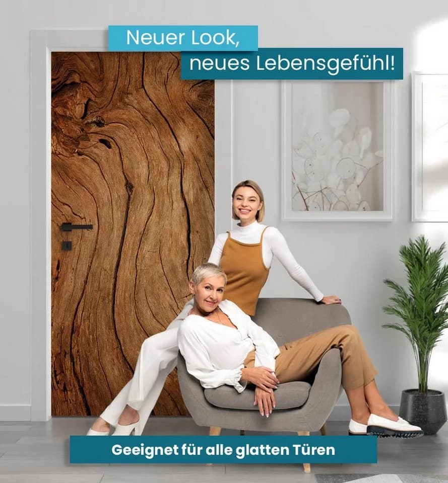 MyMaxxi Dekorationsfolie Türtapete Holz Selbstklebend - Bild 3