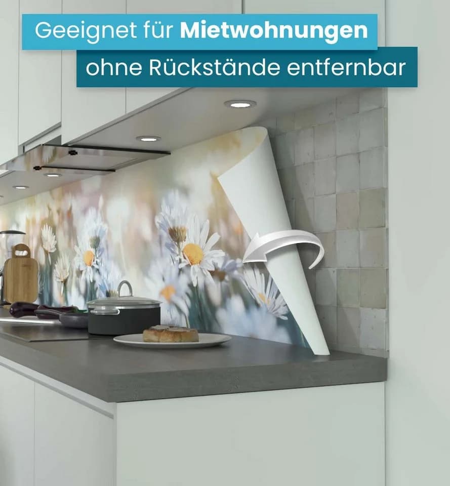 MyMaxxi Küchenrückwand Blumen Margeriten Selbstklebend Spritzschutz Folie - Bild 3