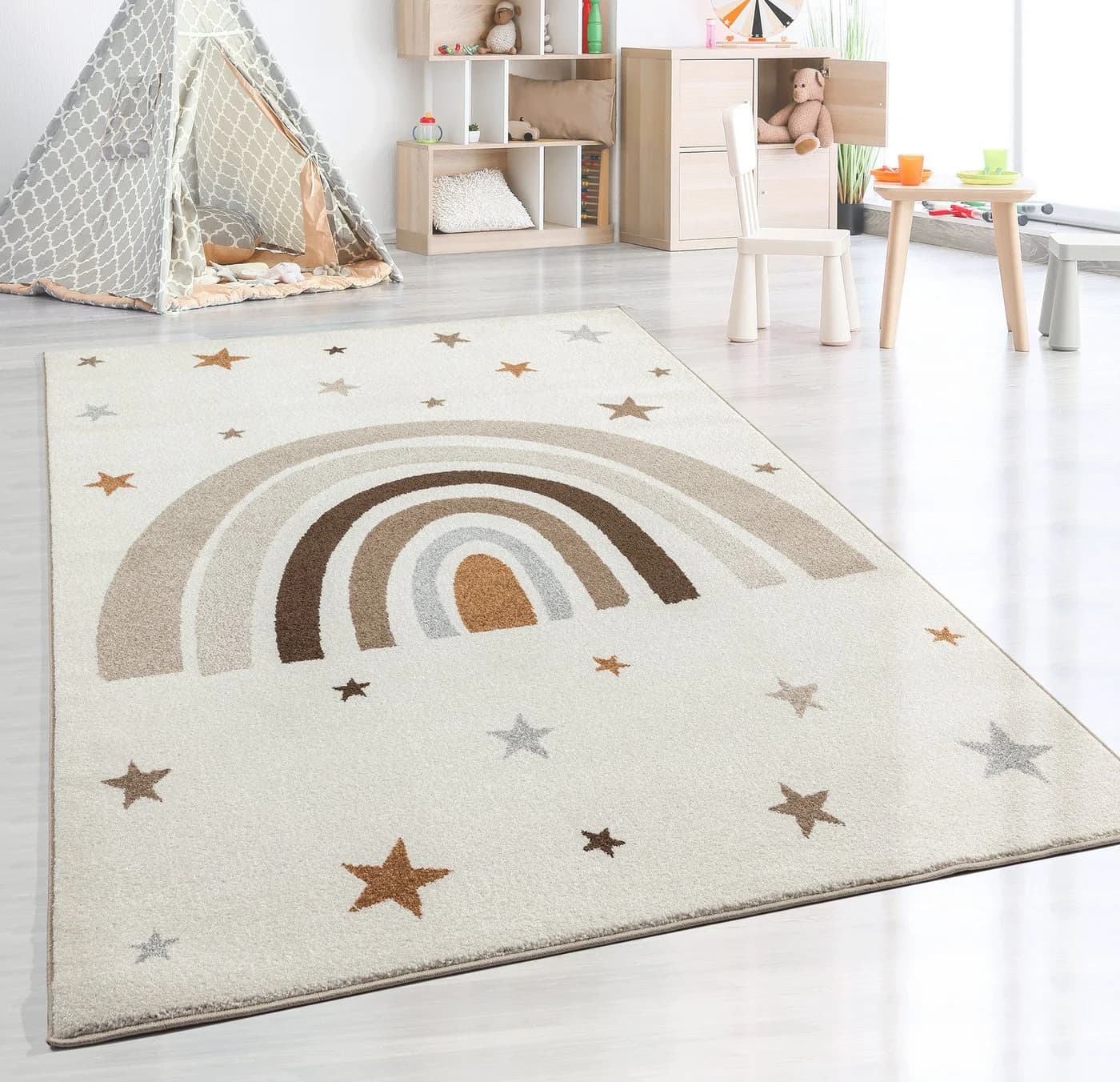 THE CARPET Beat Kids Teppich Creme Modern Kinderzimmer - Bild 2