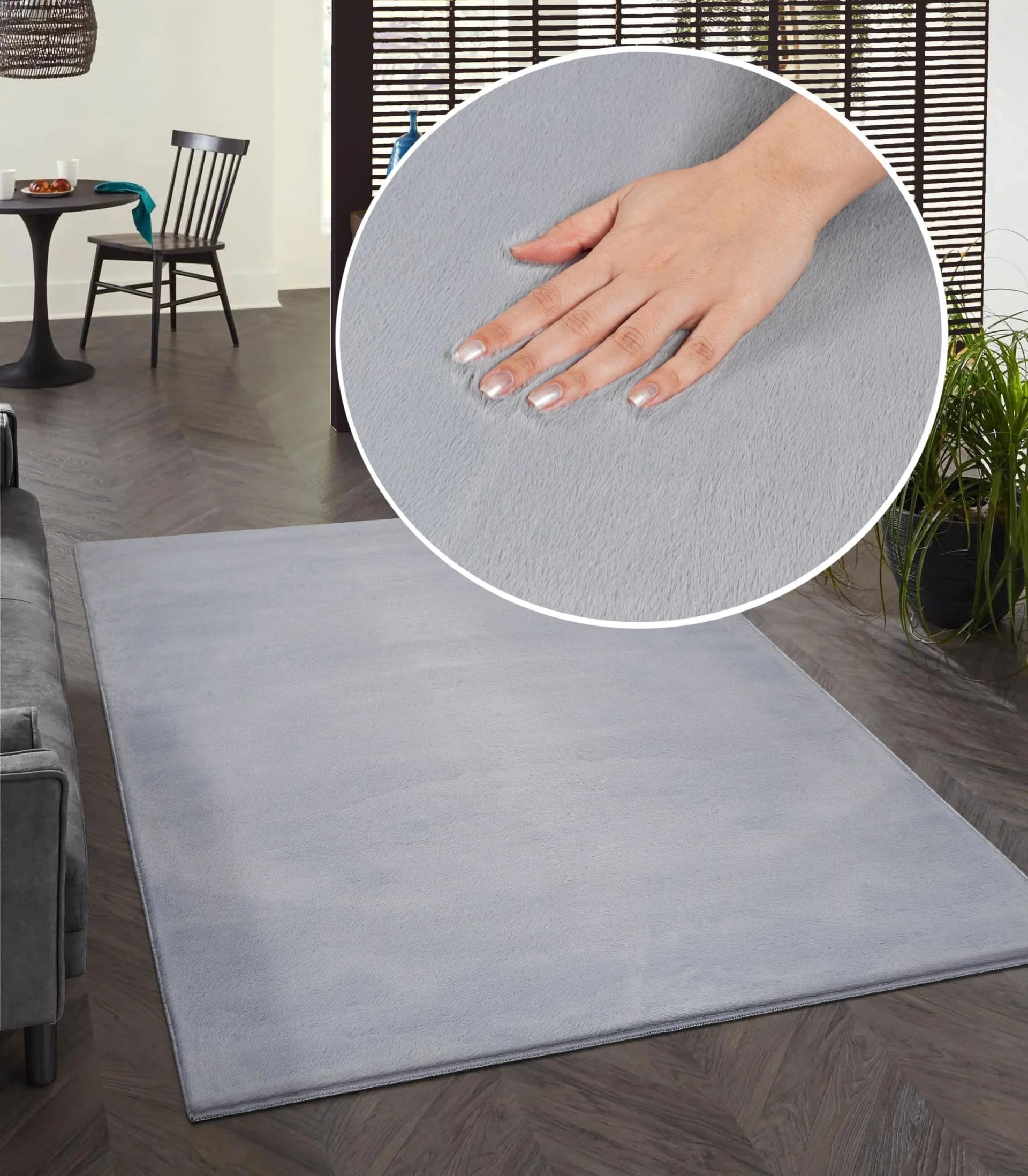 MERINOS Teppich Focus 47 Grau Polyester