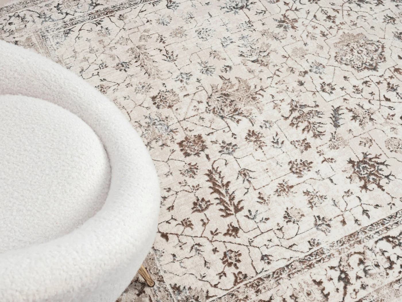MERINOS Teppich Creation 50112 Creme Kurzflor Glänzend - Bild 5