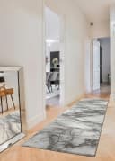 OTTO HOME Läufer Juliet Grau Modernes Marmor-Design Kurzflor Bild 1
