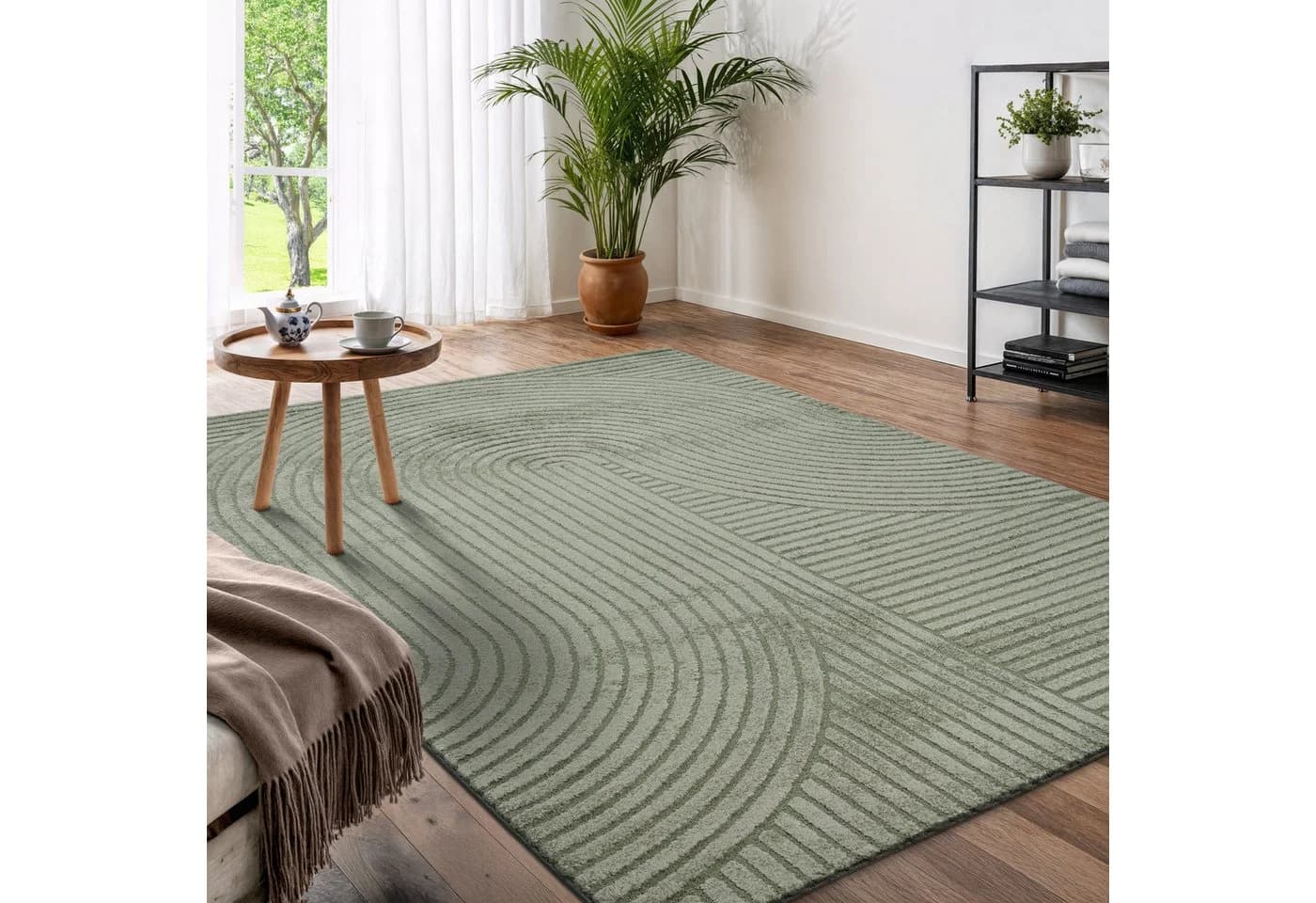 OTTO home Designteppich Eliaan 3D Optik/Hoch-Tief Effekt, rechteckig, Höhe: 14 mm, hohe Flordichte und angenehm weich, Teppich Wohnzimmer Boho Design - Bild 2