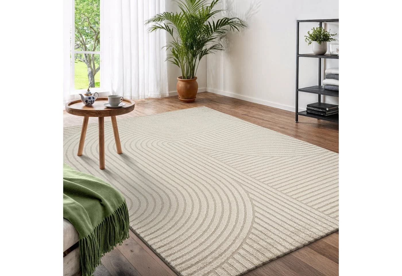 OTTO home Designteppich Eliaan 3D Optik Hoch-Tief Effekt Beige Boho Design - Bild 2