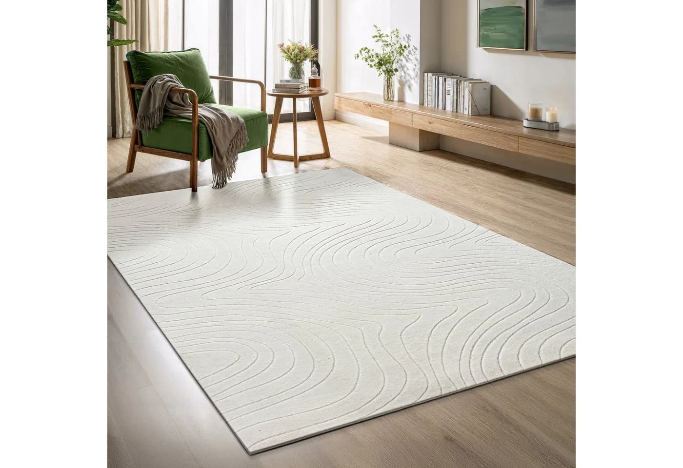 Teppich OTTO HOME Novva Creme Wellen-Motiv - Bild 2