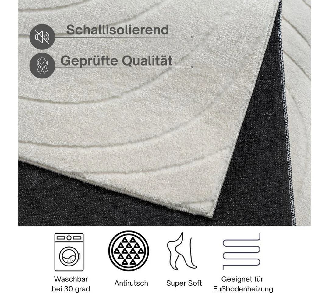 Teppich OTTO HOME Novva Creme Wellen-Motiv - Bild 4
