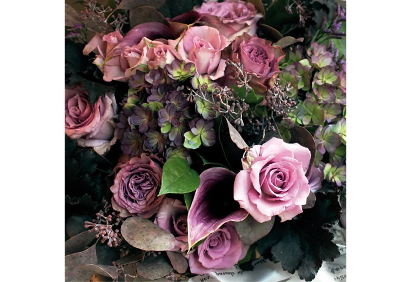 ti-flair Papierserviette 3-lagig Rosen Rosa/Schwarz 20 Stück