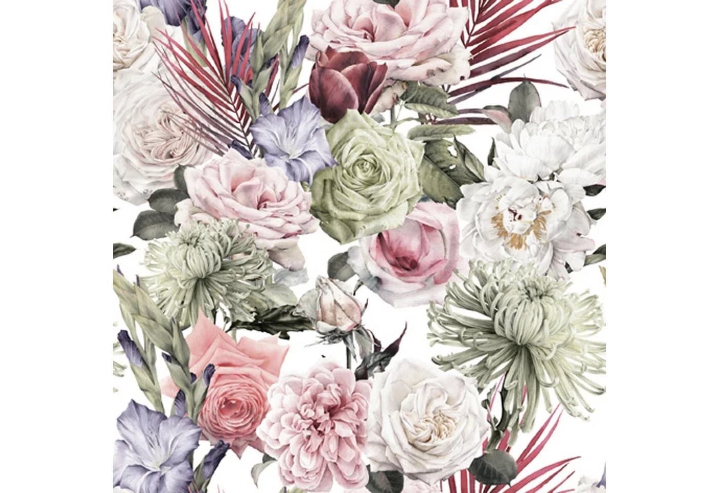 ti-flair Papierserviette 3-lagig Blumenmotiv 33x33cm 20 Stück